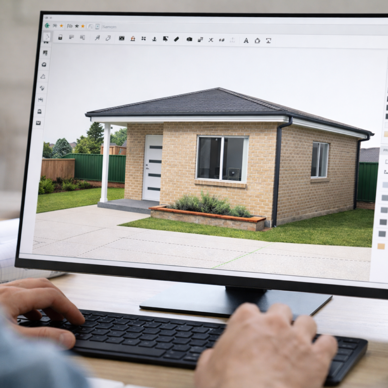 Granny Flat Builder - design process