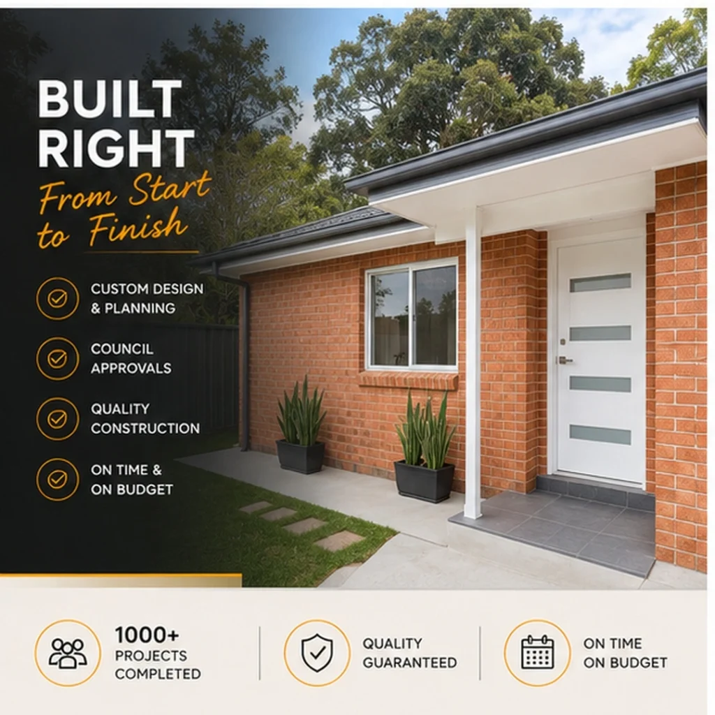 Custom House Plans with Granny Flat 